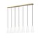 Z-Lite Farrell 7 Light Linear Chandelier, 6in. W x 11in. H, Modern Gold 3043P6-7L-MGLD - alternate 5